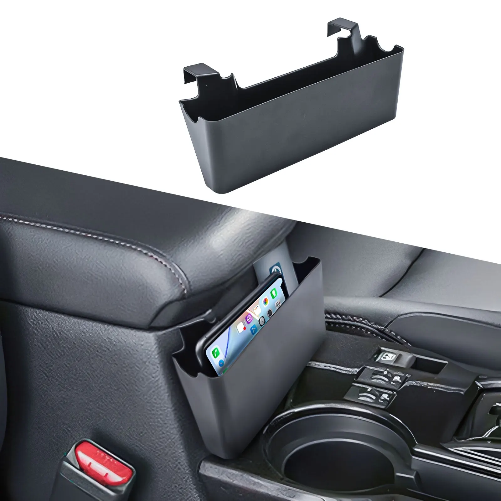 

Armrest Box Hanging Storage Box for 2010-2024 Toyota 4Runner Center Console Organizer Armrest Hanging Tray Interior Accessories