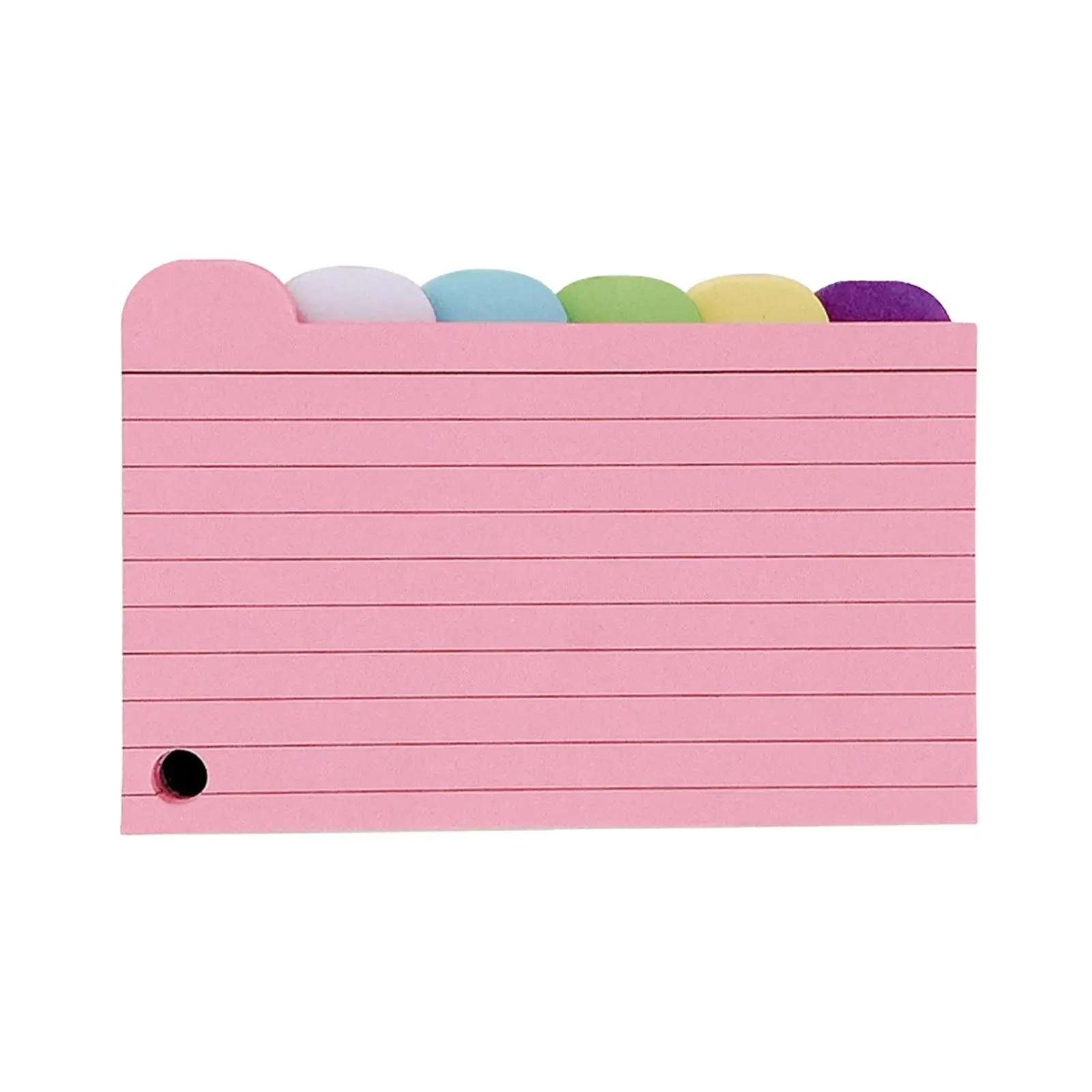 150Pcs Ruled Notecards 3x5 Index Card Dividers with Tabs Memo Pad Assorted Colors Divider Tabs for Planner Home Journaling