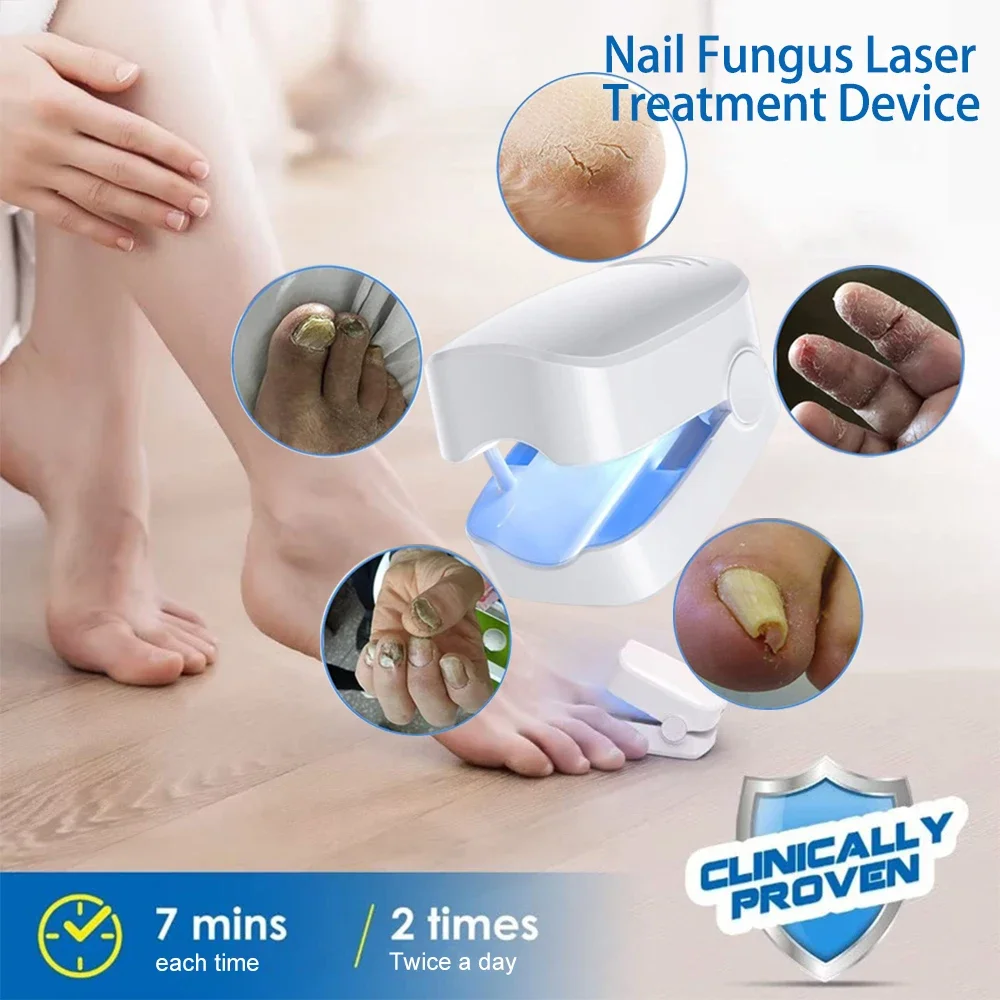 Nail Fungus Laser Treatment Device Repair Toenail Fingernail Fungus Treat Onychomycosis Laser Nails with Mushrooms Relaxation