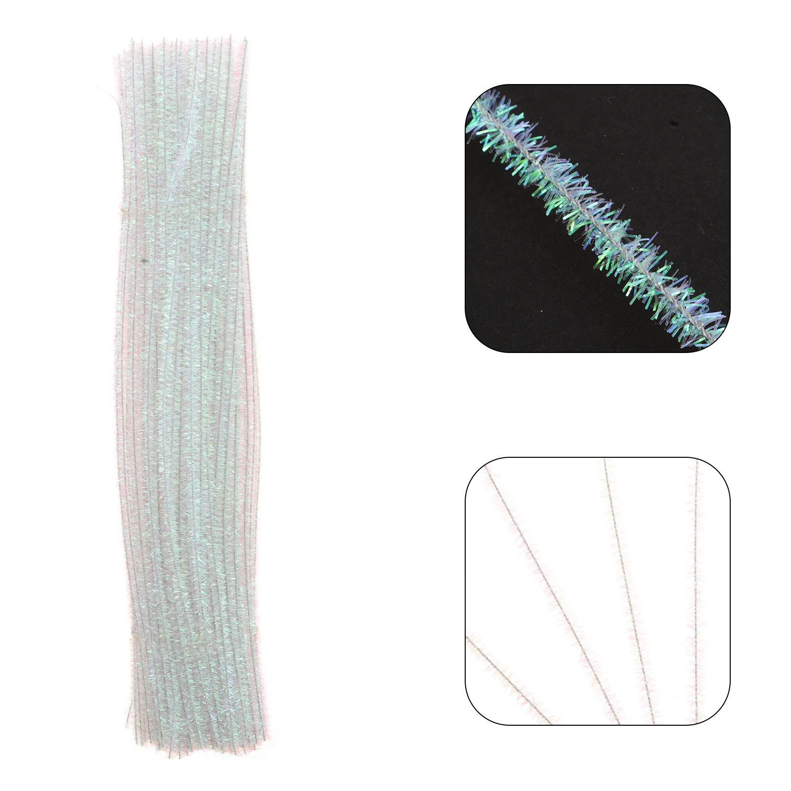 

100 Pcs Hair Quality Plush Twist Stick Child Tinsel Plastic DIY Chenille Stems Animal