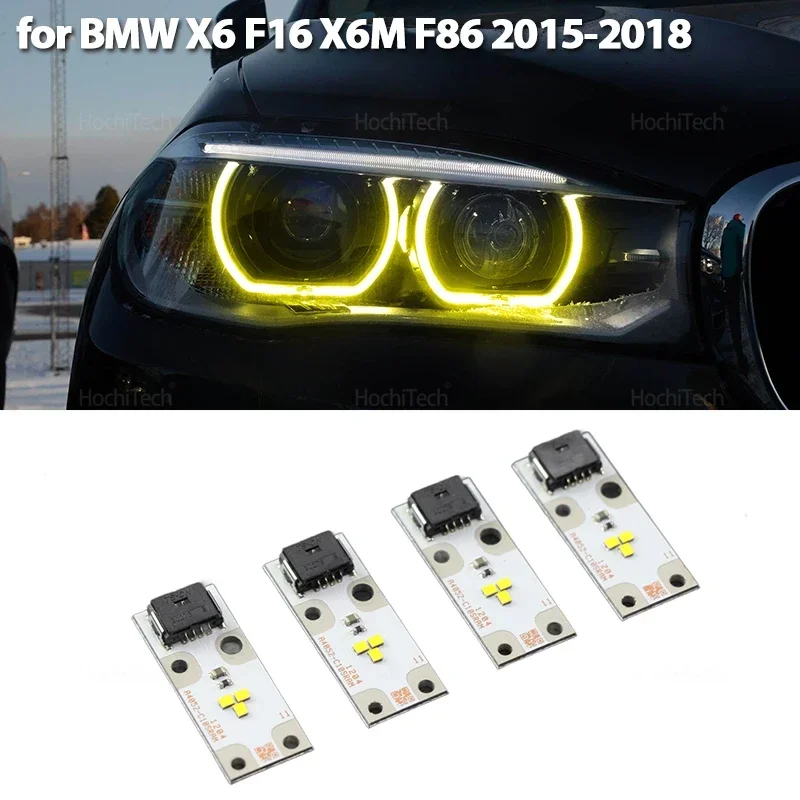 

For BMW X6 F16 X6M F86 2015-2018 63117263051 Superbright Yellow DRL Led Insert Diode Board Angel Eyes Light Board 7263051