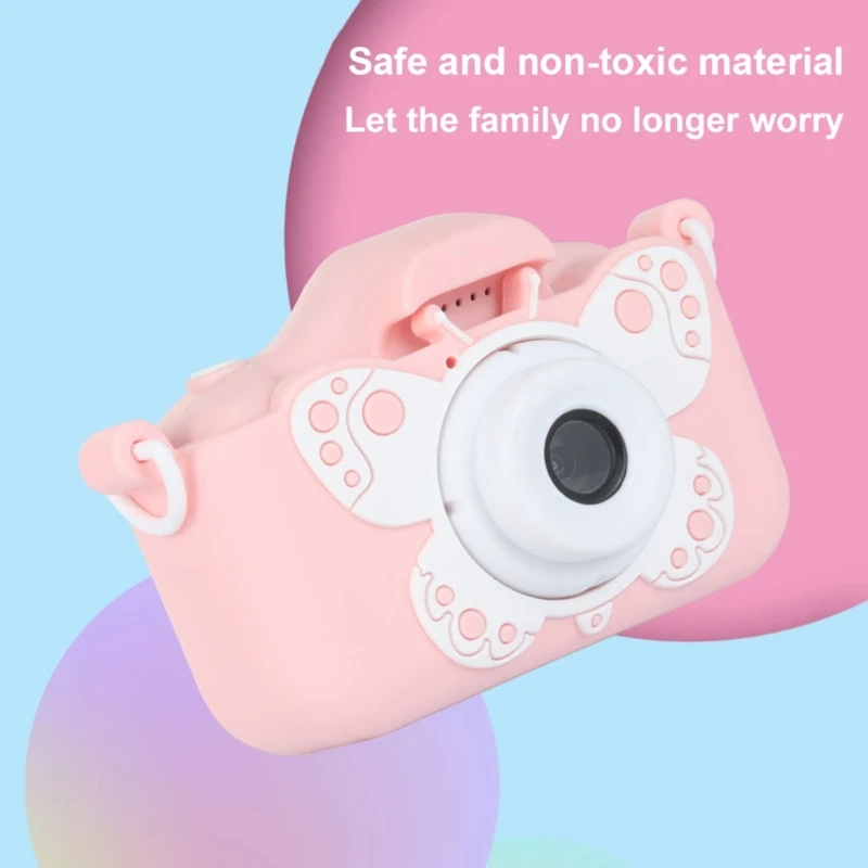 Cartoon Kids Camera Cover Mini Children Slr Digital Camera Silicone Protective Bag Dog H8WD