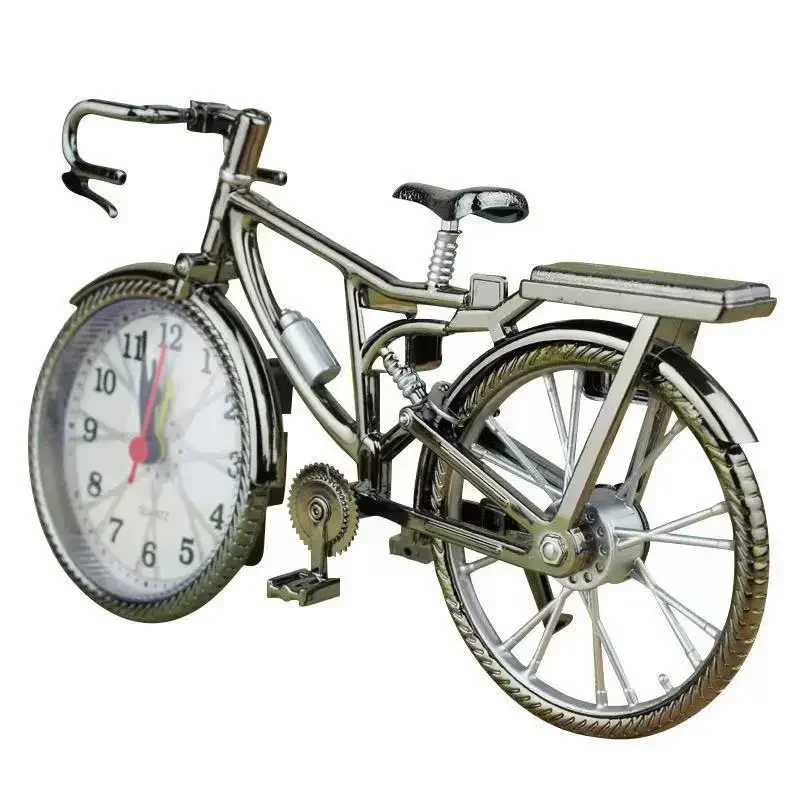 

Vintage Arabic Numeral Retro Bicycle Pattern Creative Alarm Clock Personalized Creative Styling Home Decor