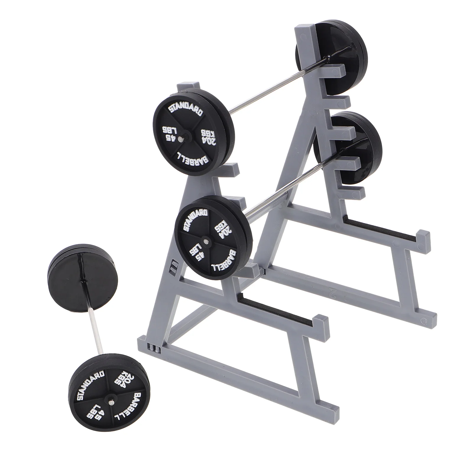 

Fitness Barbell Ornaments Display Shelves Weight Holders for Barbells Squat Rack Pen