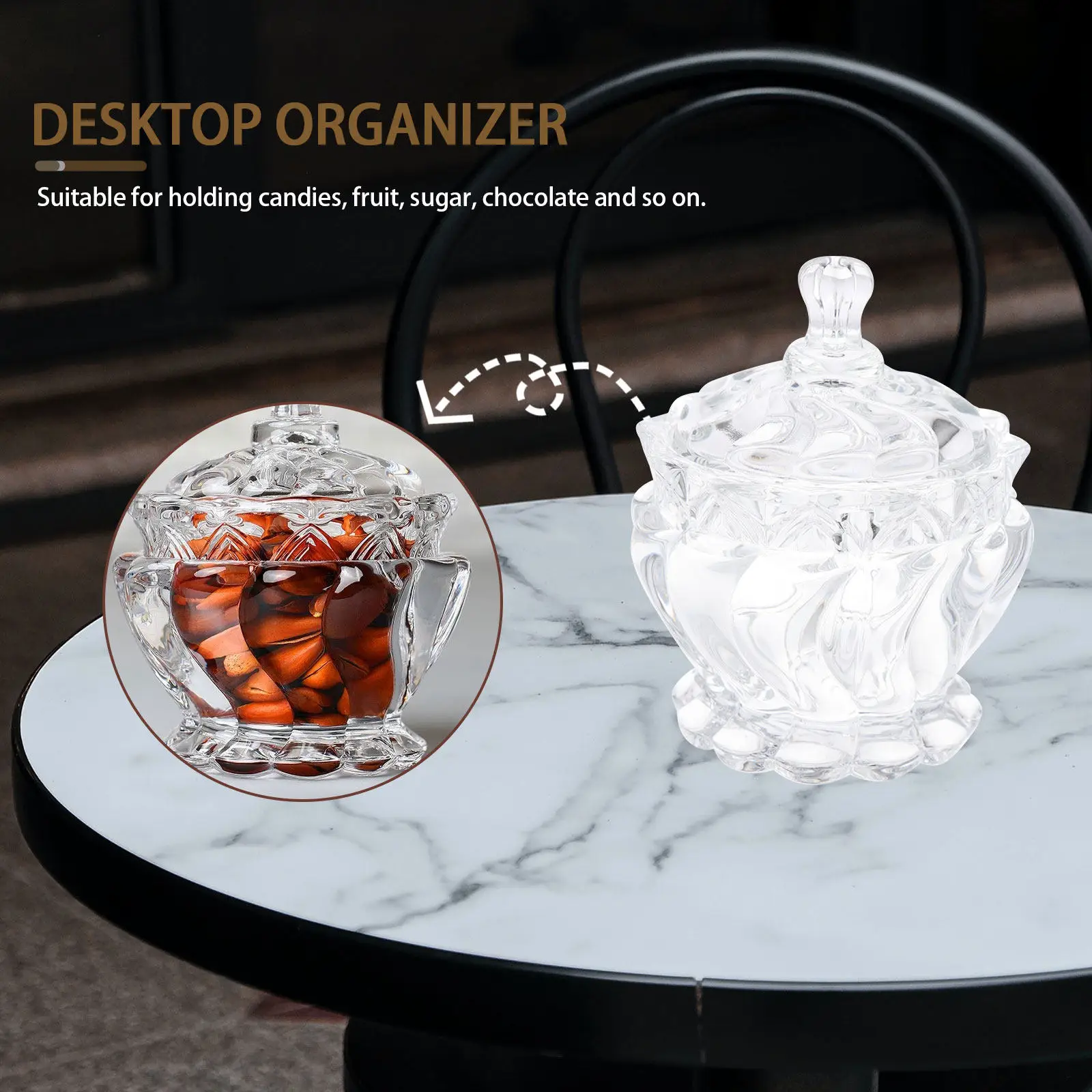 

Набор из 2 стеклянных банок для конфет с крышками, широким горлом, прозрачные контейнеры для хранения сухих продуктов, закусок, джемов, консервов, специй, муки