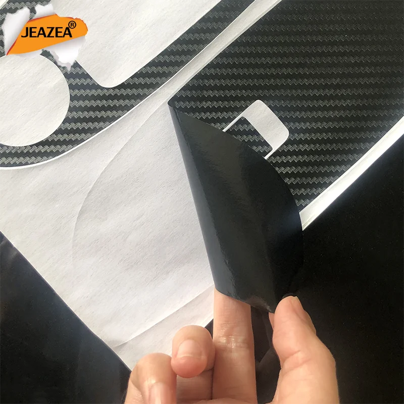 JEAZEA Car Door Window Switch Carbon Fiber Molding Sticker Kit For Chevrolet Holden Cruze Malibu 2009-2011 2012 2013 2014 LHD