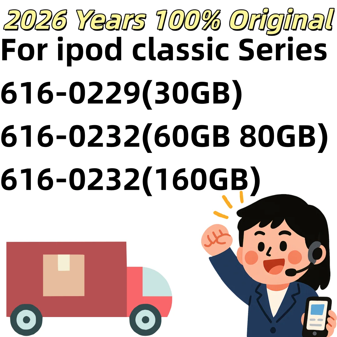 

2026 years 616-0232 Battery For iPod 5th Video 60GB 80GB 6th gen Classic Thick 160GB 616-0232 Battery 616-0229 30GB A1238