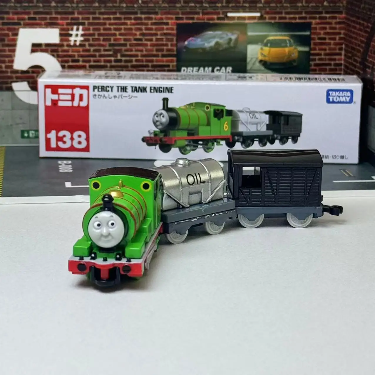 Tomica Long Type No.138 Percy The Tank Motor Train Takara Tomy modelo Kit figura juguetes fundidos a presión para niños