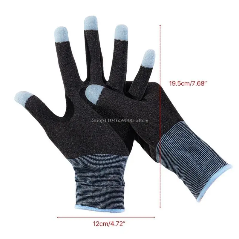 2 Pack Game Fingertip Gloves For Gamer Sweatproof Anti-slip Sensitive Touch Finger Sleeve Breathable Gaming Finger Cover