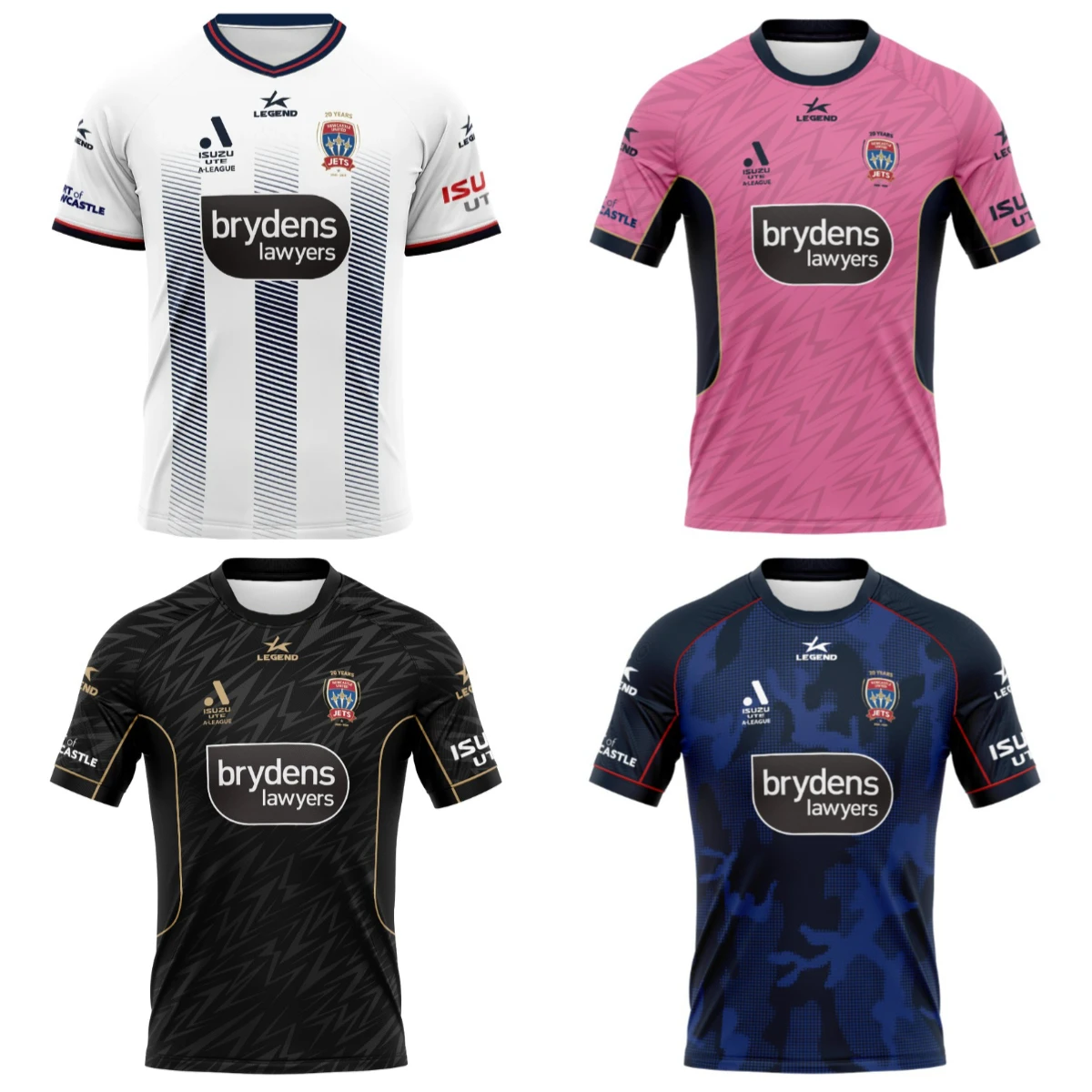 

2025 Summer Hot-selling Australian Football Jersey Newcastle Jets Home Jersey Outdoor Quick-drying Breathable Sports Shirt