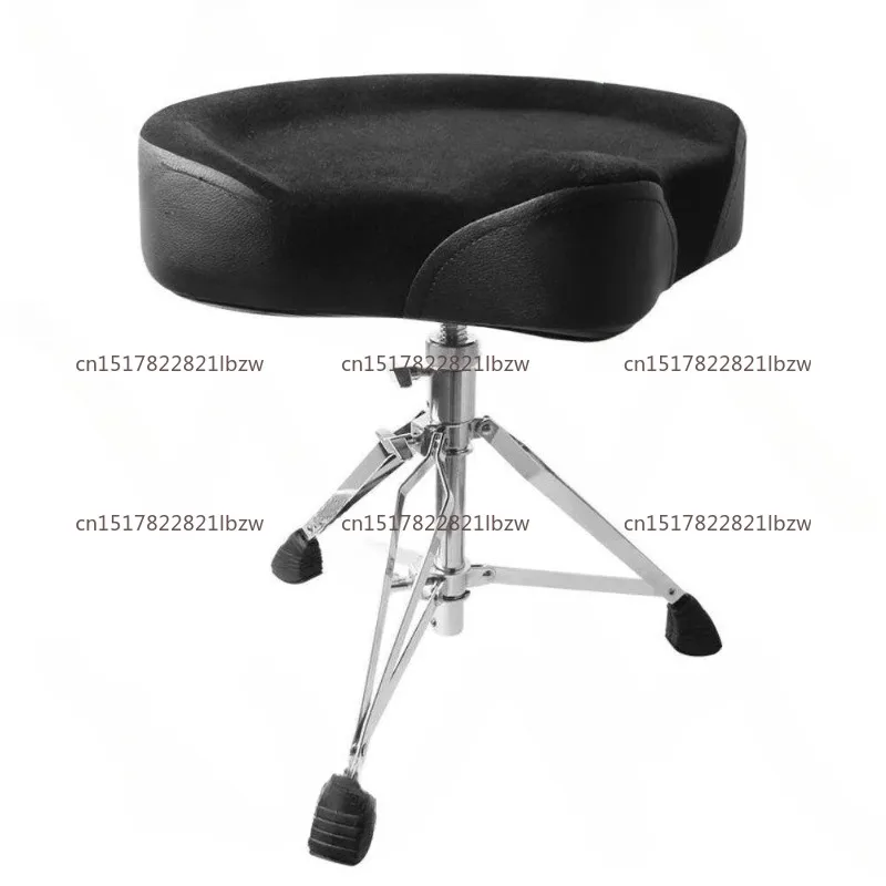 Large saddle screw adjustable drum stool Adult and child models High and low rotating velvet musical instruments