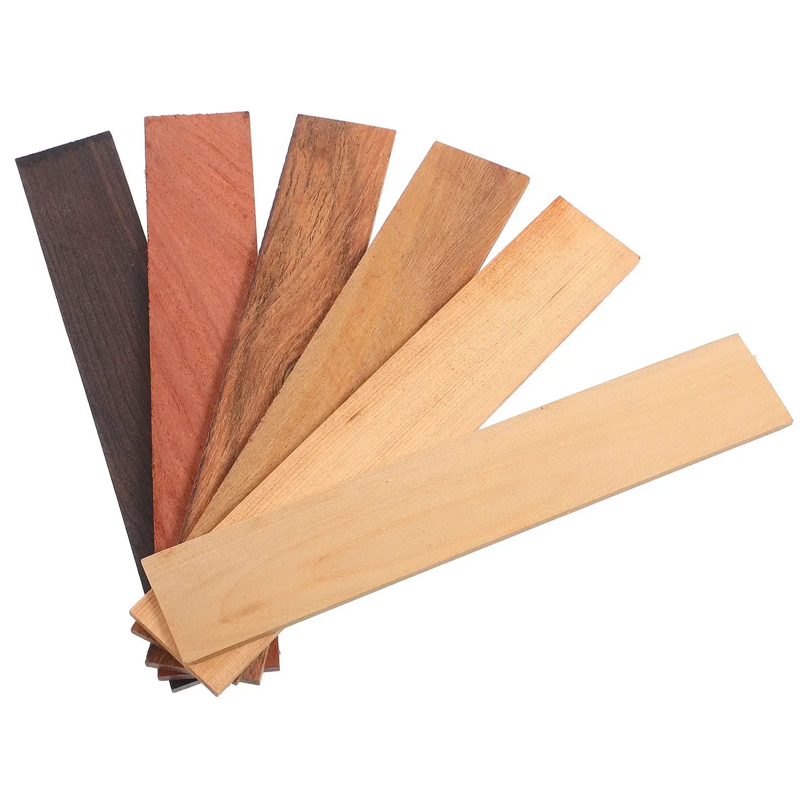 

6Pcs Rosewood Wood Panels Textured Wooden Boards for DIY Garden Bench Replacement Slats Wood Pieces Planks Wooden Pieces