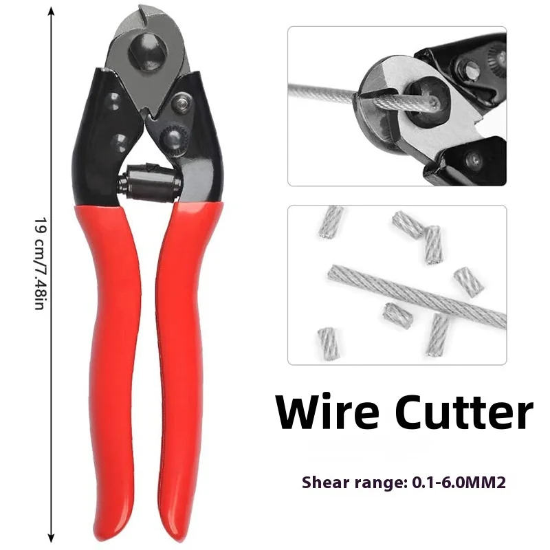 8inch Stainless Steel Wire Rope Cutting Plier Industrial Grade Mountain CRV Bike Line Pliers Bicycle Cutting Pliers