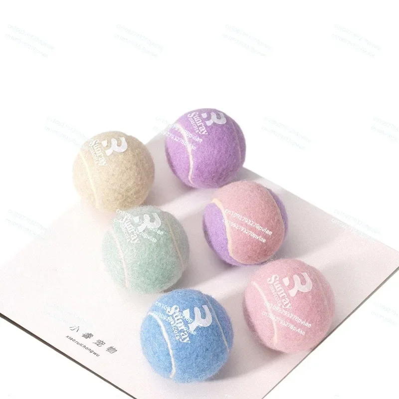 

Dog Toy Ball Sound Pet Tennis Grinding Teeth Bite-resistant Rubber High Elastic Training Interactive Boredom Relief Artifact