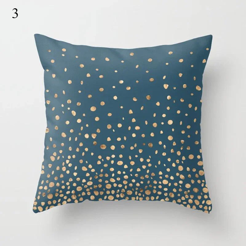 Dark blue pillowcase style cushion cover home decoration waist pillow sofa car funda de almohada