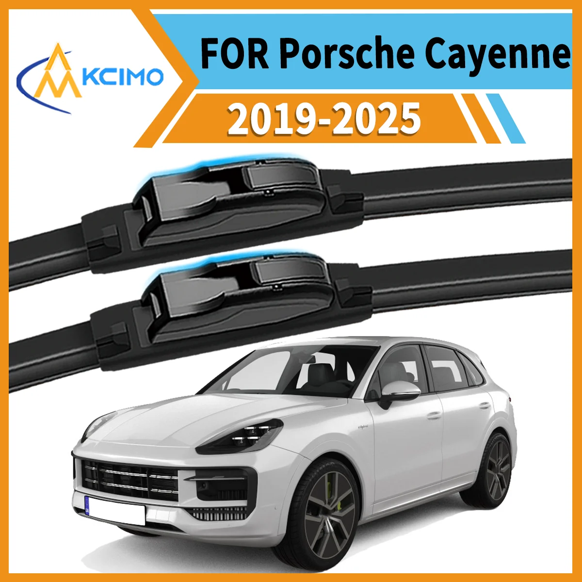 

Reliable Clarity Every Time 2 Front Wiper Blades for Porsche Cayenne E3 2019-2025 All-Season Use Durable Safe Driving Essentia