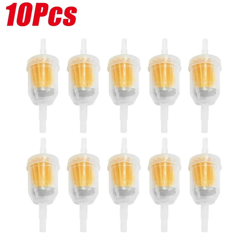 10 Stuks Universele Benzine Gas Brandstoffilter Auto Innerlijke Brandstoffilters Motorfiets Scooter Benzine Oliefilter Tool Moto ATV Brandstoffilter