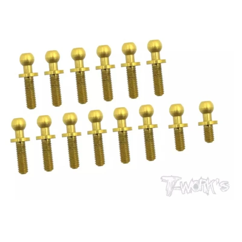 

Original T worksTN-001-YZ2 Titanium Nitride Coated Steel Ball End set ( For Yokomo YZ-2 )Professional Rc part