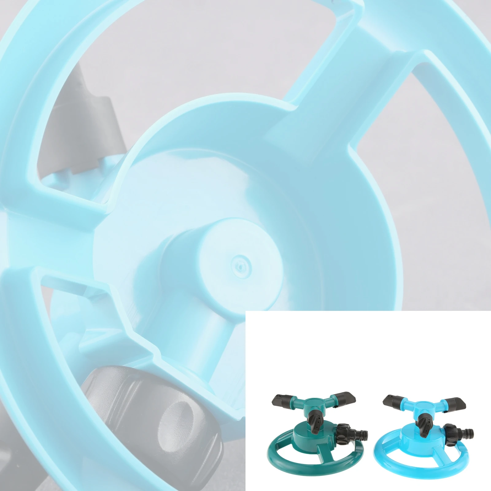 1PC 360 Degree Rotating Water-Saving Design Automatic Garden Sprinklers Water Sprinkler Irrigation System ABS 15x15x8.5cm