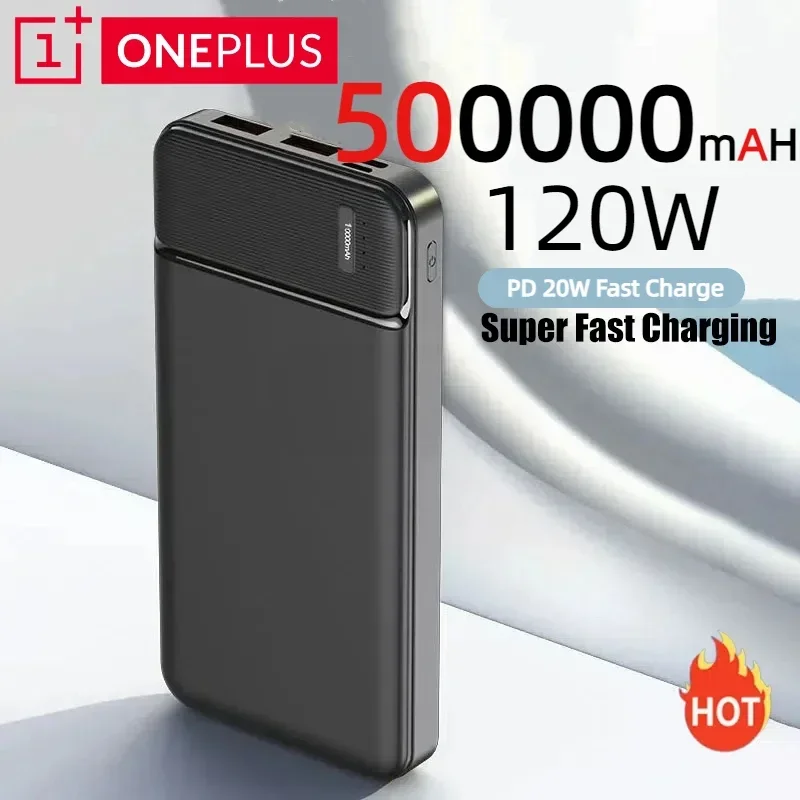 Oneplus 50000mAh قوة البنك PD22.5W شحن سريع شاحن محمول بطارية خارجية عالية السعة Powerbank آيفون سامسونج