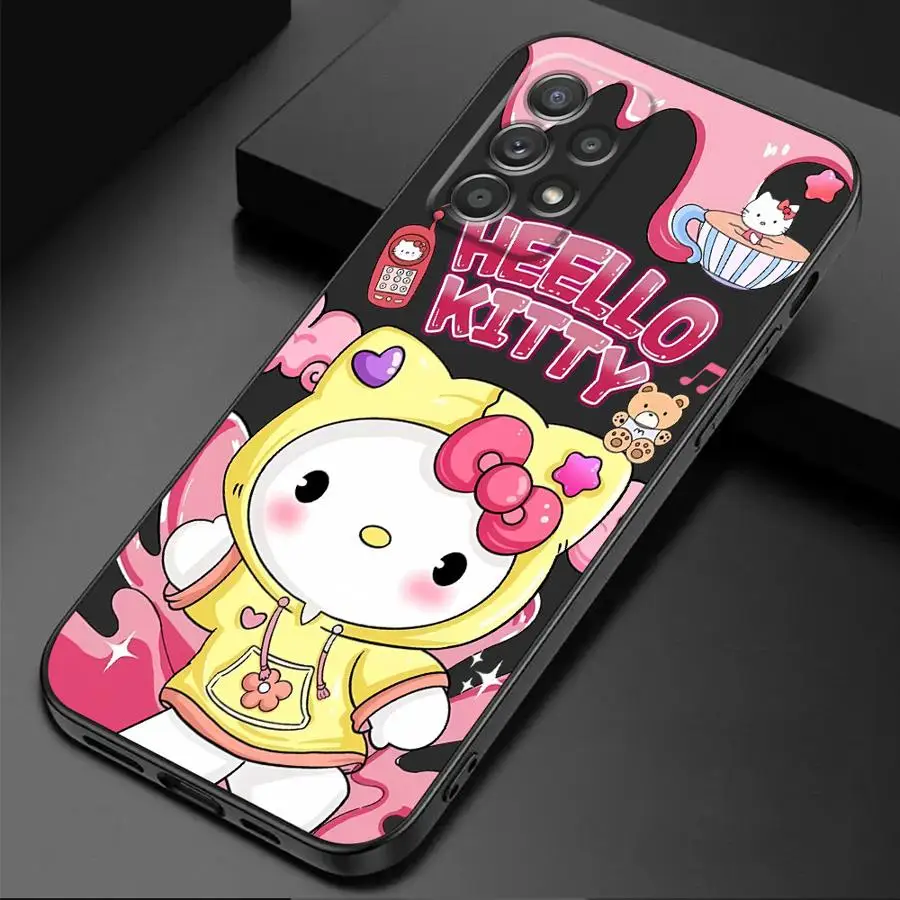 Cute Sanrio Kuromi phone Case for Samsung A51 A52 A71 A72 4G 5G A52s A53 A54 A55 A73 5G A21s A31 A41 A16 5G A50 A50s A70 A70s