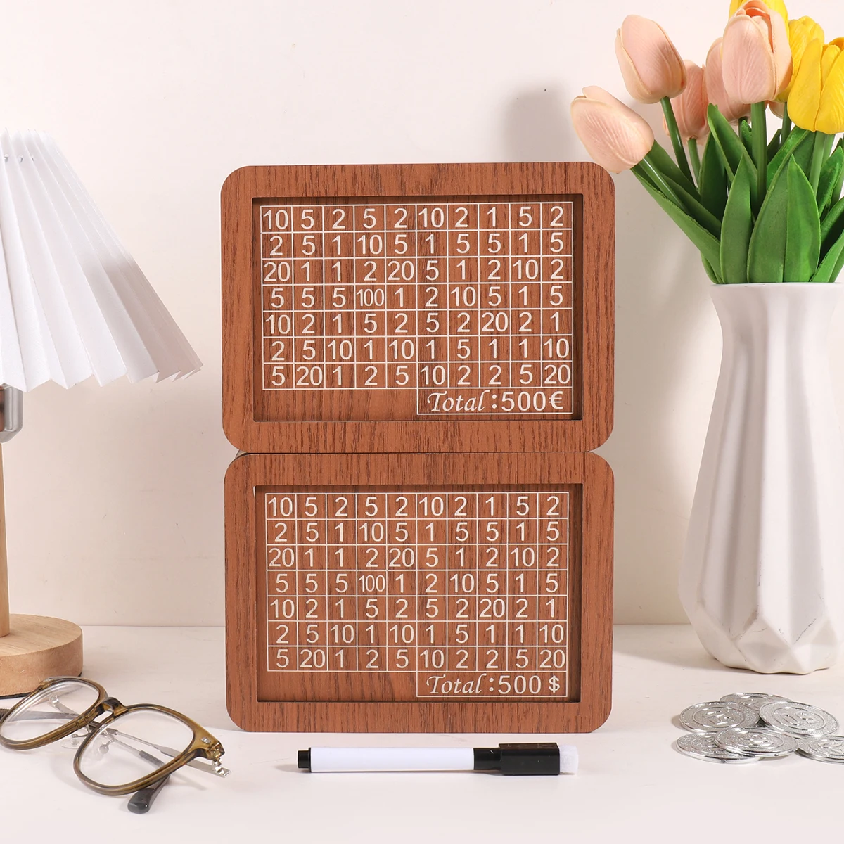 Retro Creativity Money Box Wooden Bank Money Vault Savings Box Challenge Cash Storage Case A Storage Gift for a Friend