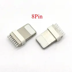 5-20pcs Lightning Dock 8Pin 8p 8 pin USB Plug Male Connector Welding Data OTG line interface DIY Data Cable For iPhone 5G etc