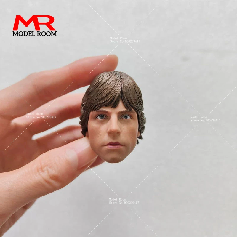 1/6 Scale Young Luke Head Sculpt Mark Hamill PVC Head Carving Model Fit 12-inch Male Soldier Action Figure Body Dolls