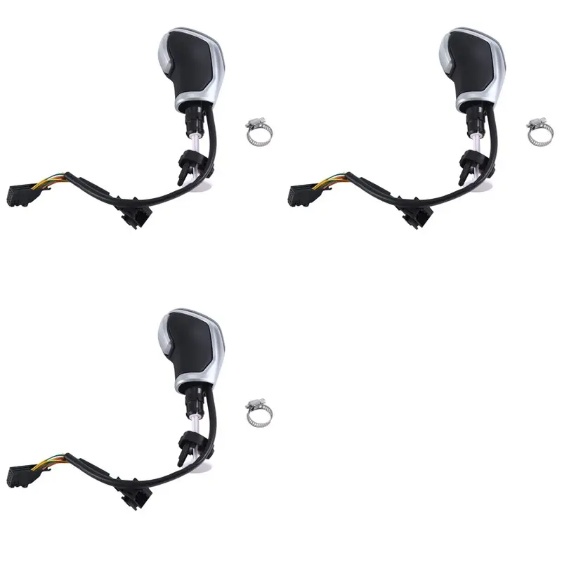 

3X White LED Gear Shift Head For CC Jetta Golf MK6 MK7 Tiguan Passat Sagitar Electronic Shift Handle
