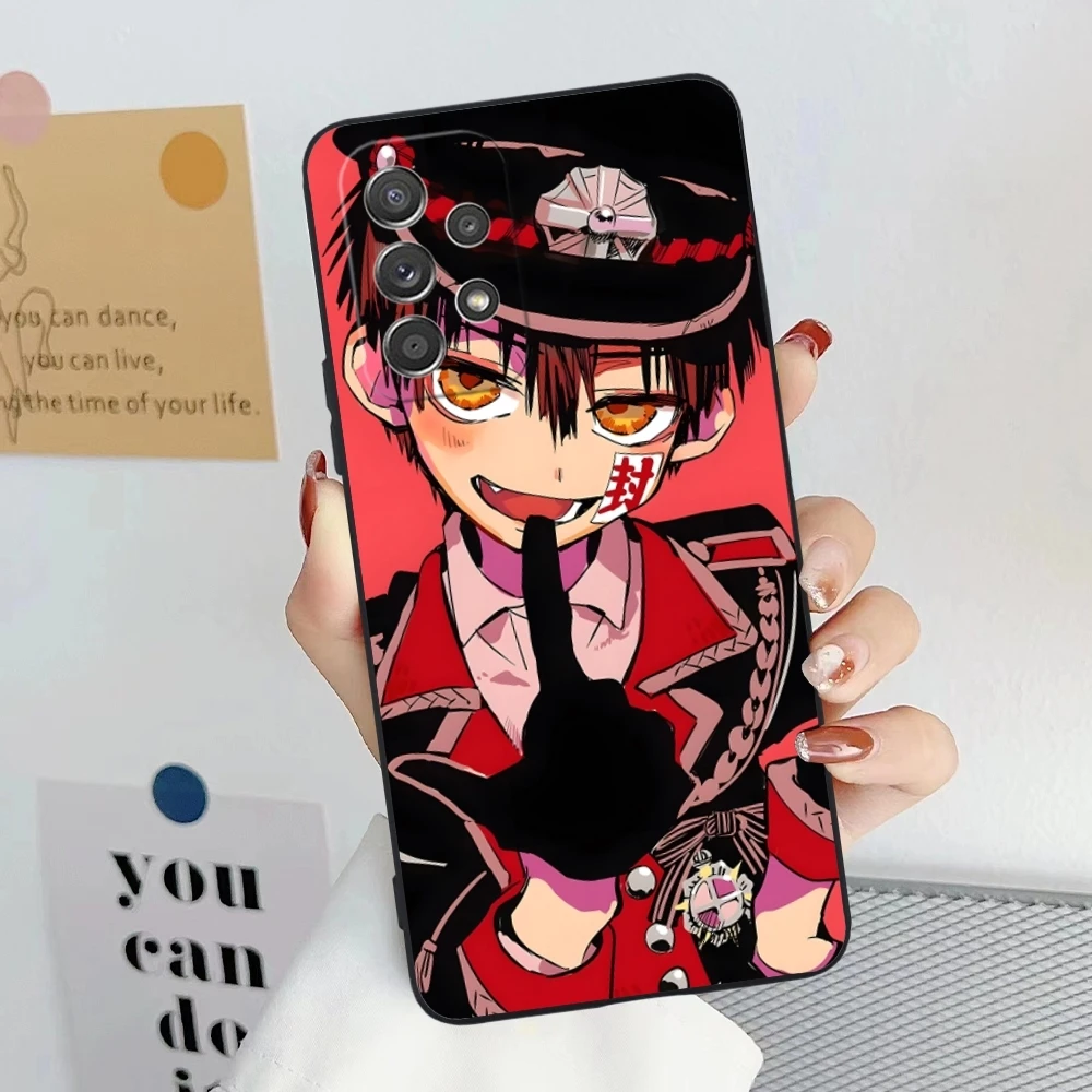 Funda de teléfono móvil con pintura Hanako Kun, A91 carcasa negra para Samsung Galaxy, 73, 71, 70, 54, 53, 52, 34, 24, 23, 21 S, 5G