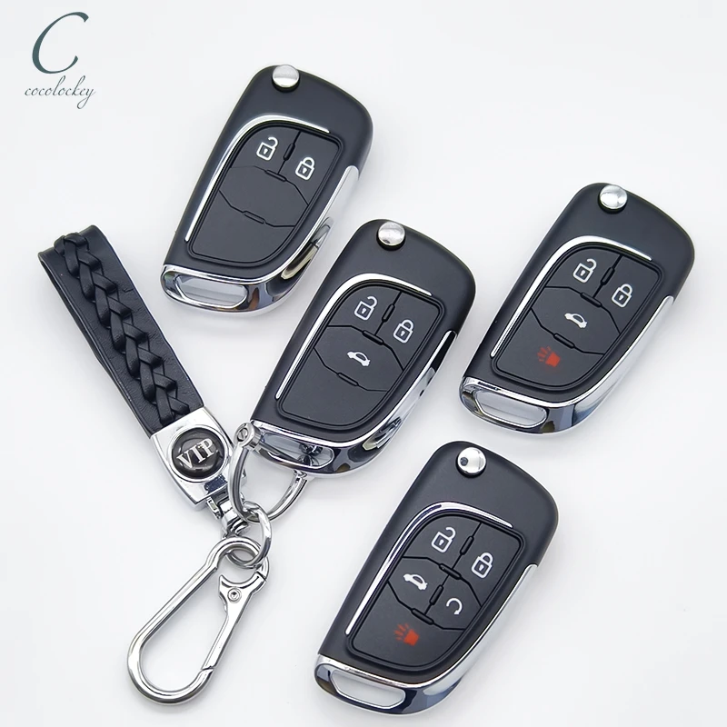 

Cocoloekcy Modified Flip Remote Car Key Case for Chevrolet Cruze Epica Lova Camaro for Opel Vauxhall Insignia Astra for Buick 5B