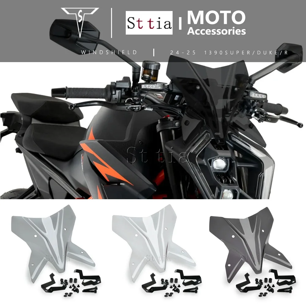 

Для 1390 Super Duke R 2024 2025 мотоцикла Sport Touring лобовое стекло ветровое стекло козырек дефлектор аксессуары щит