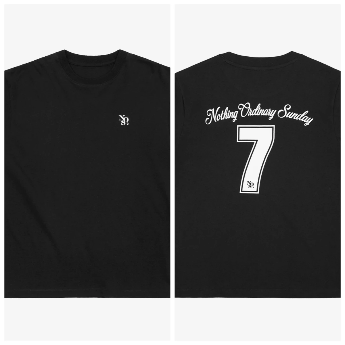 

Summer Korean Streetwear Brand Letter NOS7 Printed Graphic T-shirts for Both Men and Women High-quality Short-sleeved T-shirts