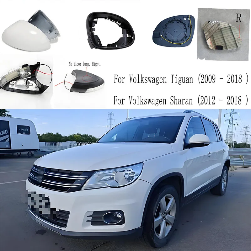 

Side-view lenses, frame, side-view housing, suitable for Volkswagen Tiguan (2010 - 2018) and Sharan (2012 - 2018)