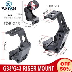 Wadsn Tactical Metal Scope Mount FAST FTC-AP G33 G43 Magnifie Foldable Base Hunting Riflescope Sight