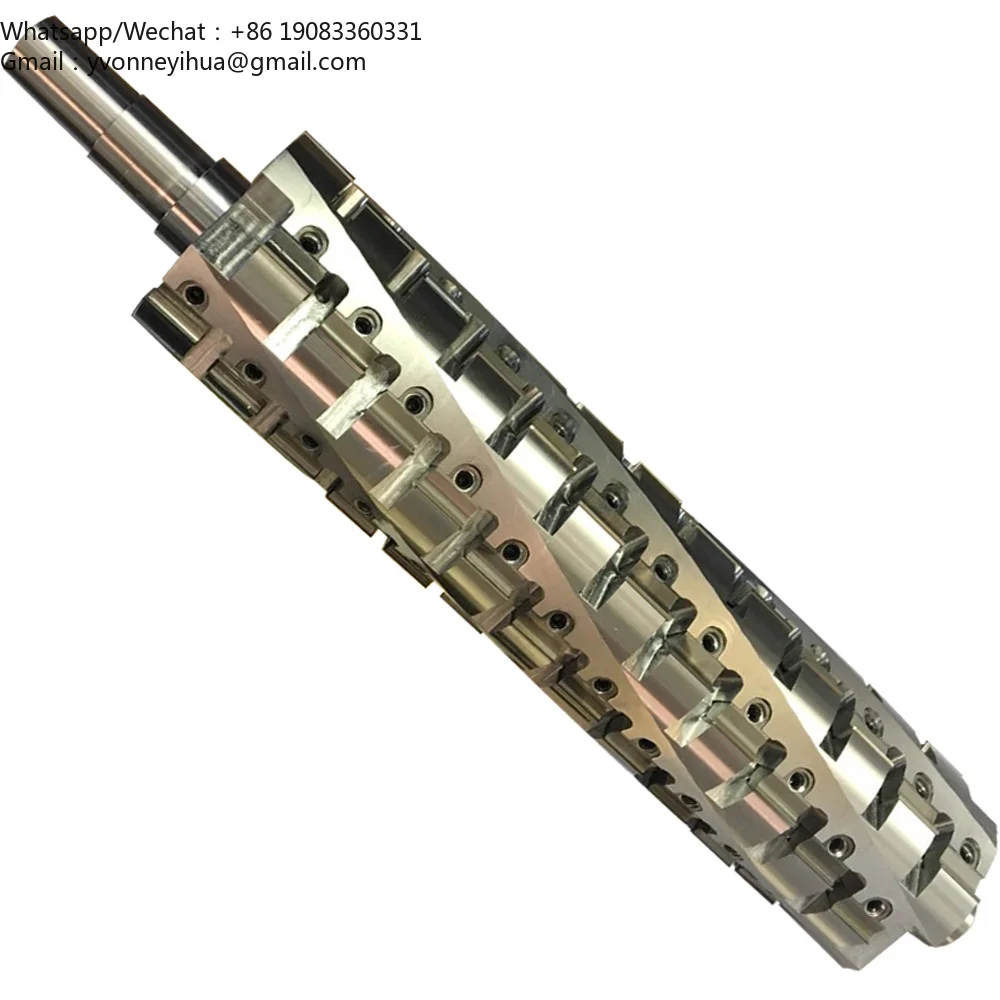 Woodworking Planer Machine Shaft Helical Spiral Cutter Head For Sale