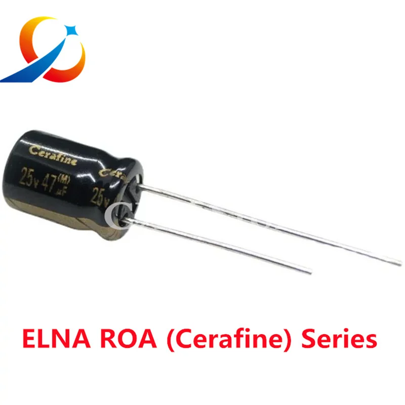 10pcs ELNA ROA ( Cerafine ) Series HiFi Audio Capacitor 16V 25V 50V 10uF 22uF 47uF 100uF 220uF 22uF25V 22UF50V 100UF25V Original