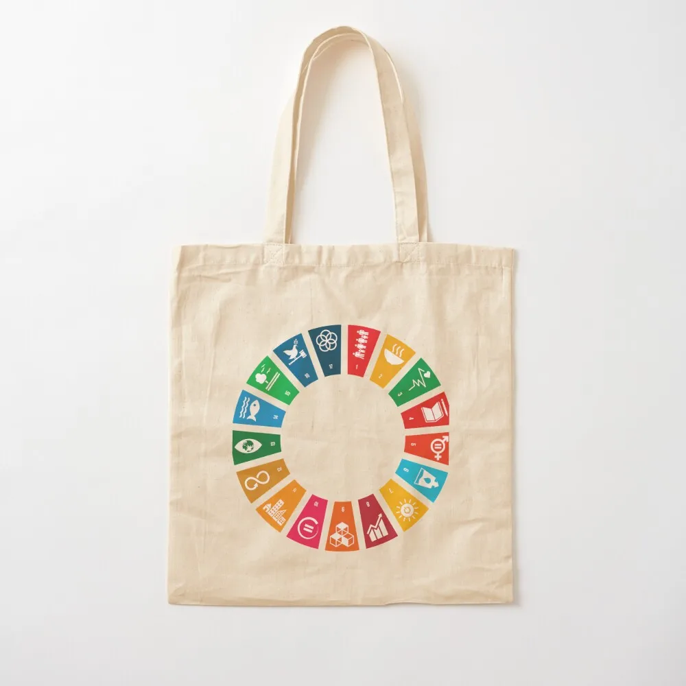 UN SDGs UN Global Goals Logo United Nations Sustainable Development Goals 2030 Sticker Copy Tote Bag