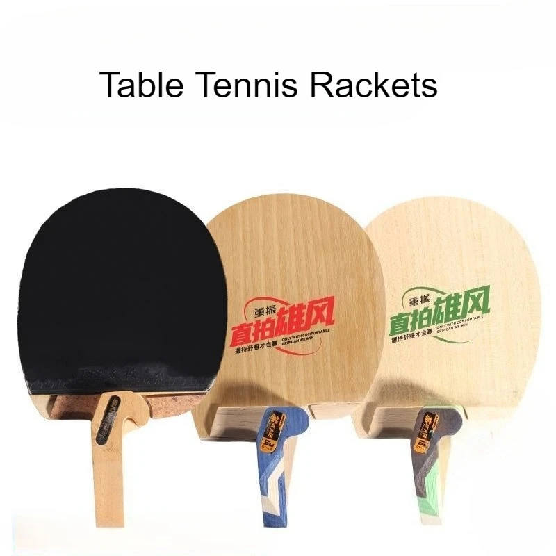 Professional Table Tennis Rackets Baseplate Special Shaped Ping pong Ball Racket Durable Training Racket Portable Racquet Sports