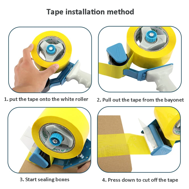 Tape Sealing Packer Tape Dispenser Is Capable 5cm Width Office Sealing Tape Holder Cutter Manual Packing Machine Tools