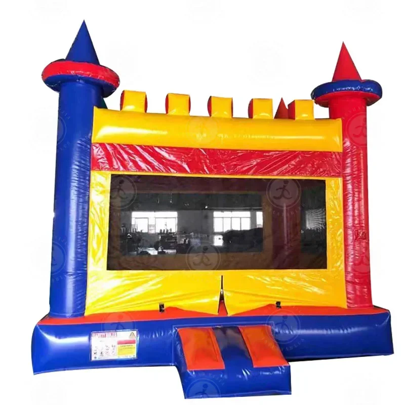 

Customized Inflatable Children jumping castle for sale, inflatable bounce house With Doors playground inflatable slide