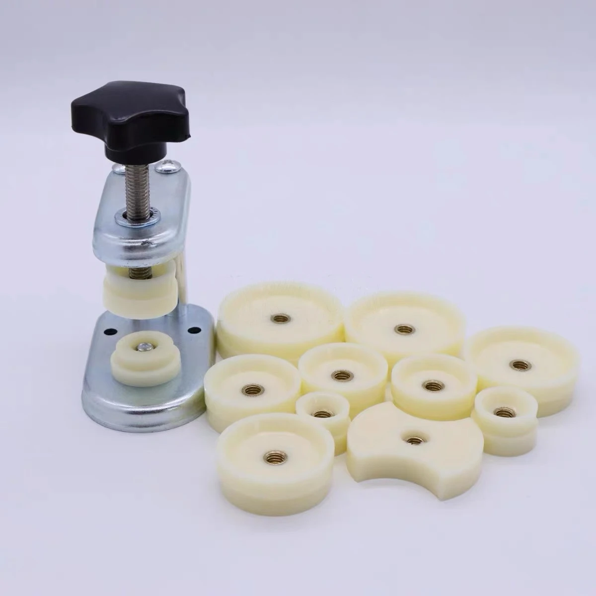 13-Piece Watch Case Press Dies Watch Crystal Front Back Case Cover Screw Press Presser Close Watchmakers Repair Kit