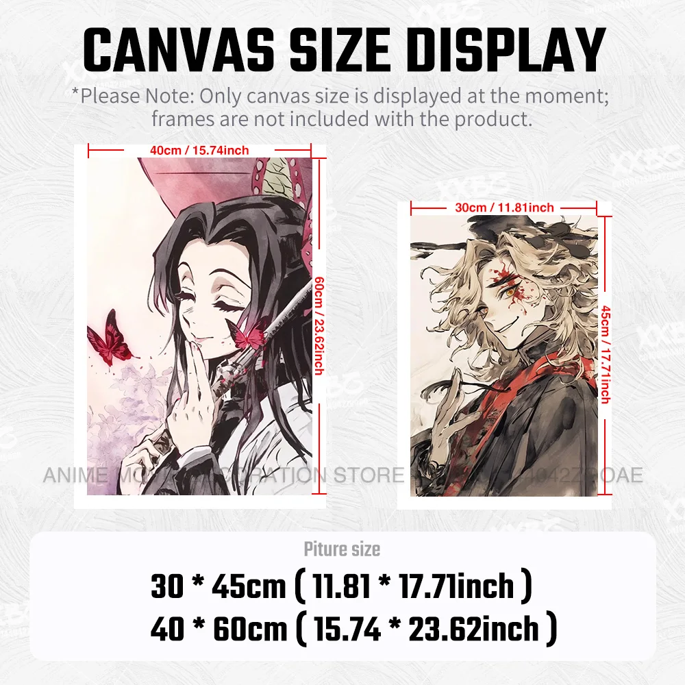 Anime Demon Slayer plakat Kamado Tanjirou Home Decor Agatsuma Zenitsu malarstwo Hashibira Inosuke obraz na płótnie bez ramki grafika