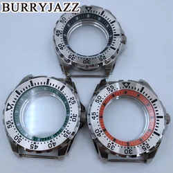 BURRYJAZZ 44mm NH35 NH36 NH34 NH38 NH39 NH70 NH72 Watch Case Waterproof Black Orange Green Ring