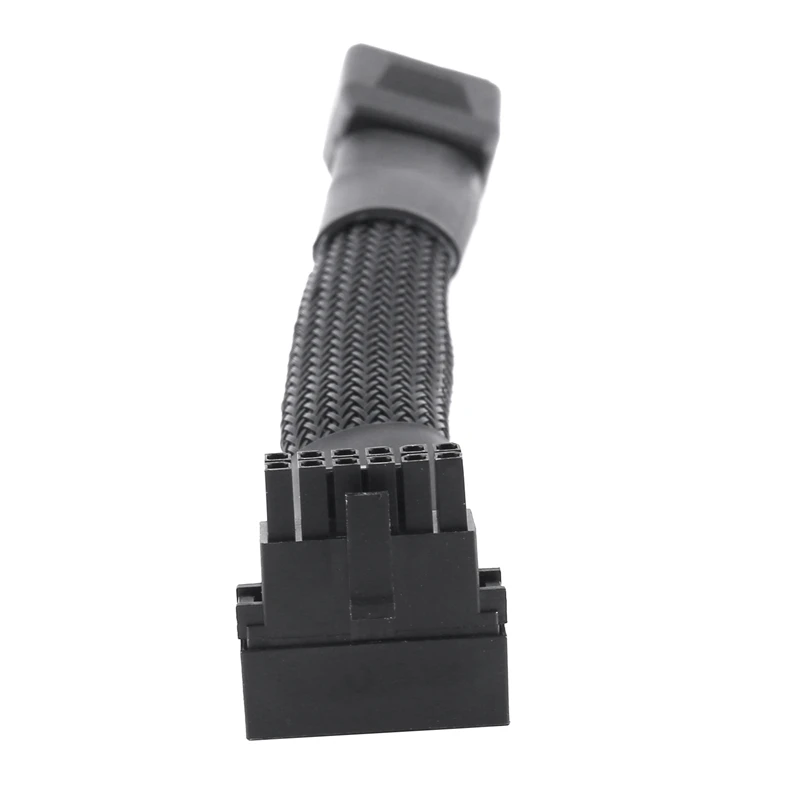 Best-16Pin Video Card Elbow New Video Card 12VHPWR Straight Head Turning Head Line PCIE 5.0 Elbow Line 12+4P 90 Degree