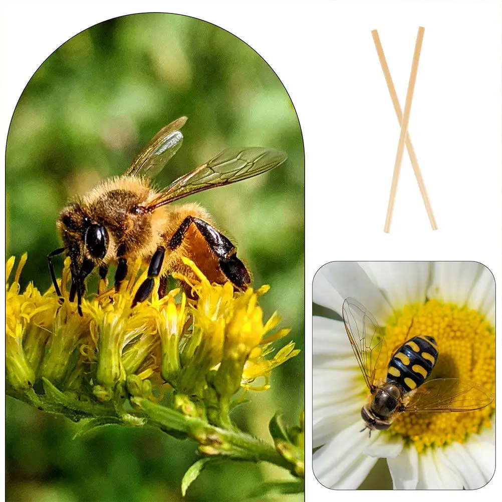 100Pcs Natural Wheat Straw Bee Tubes Effective Pollination Support Sustainable Farming Easy Clean Refill Beehive Parts Nesting