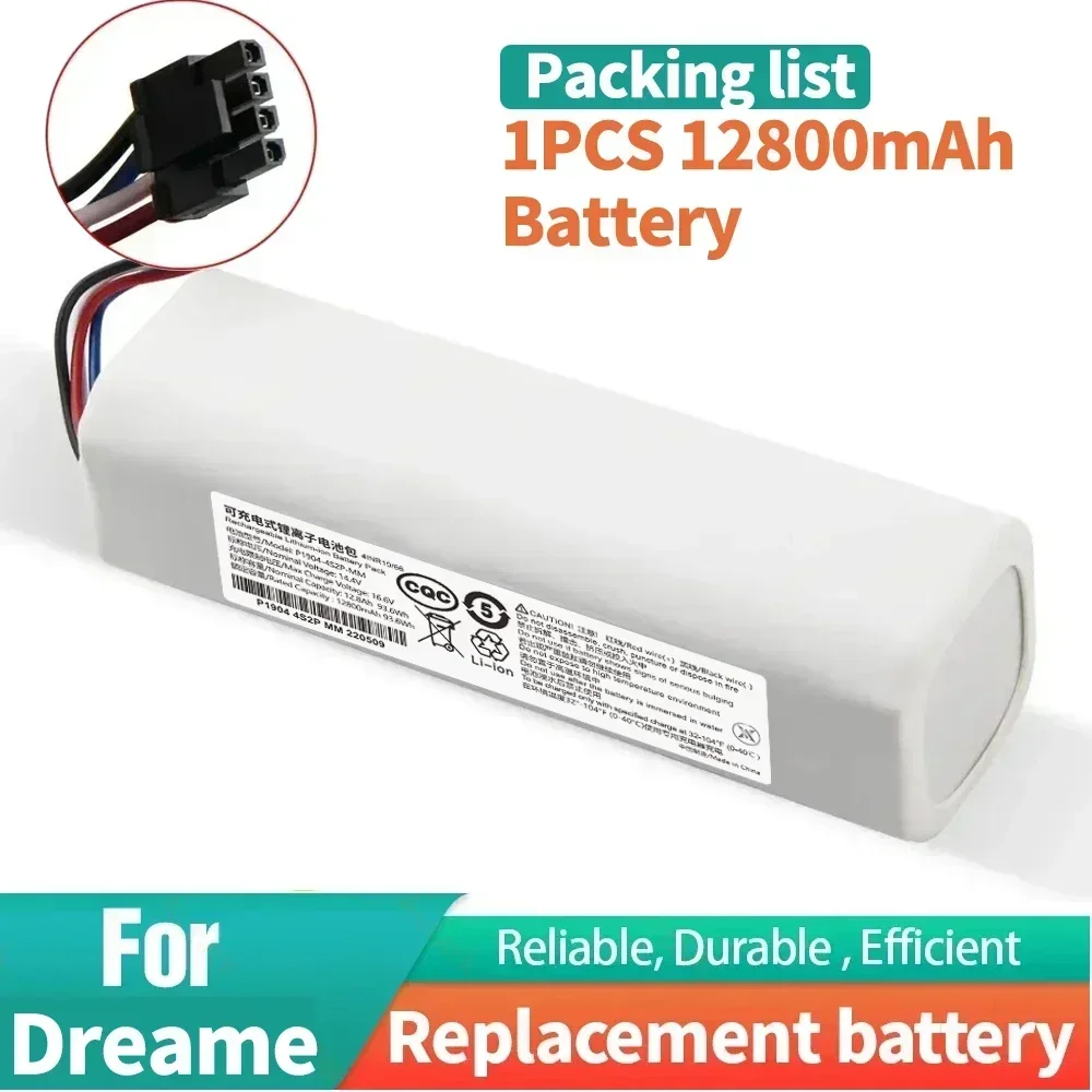 Genuine/Originalr Replacement P2008-4S2P-MMBK Battery For Dreame F9 D9 L10 Pro Plus RLS3 RLS5 RLS5L RLS5D Accessories Parts