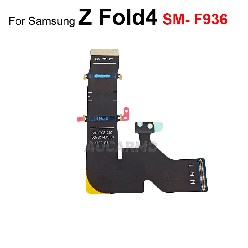 Aocarmo Main Board Connection LCD Spin Axis Flex Cable Replacement Repair Parts For Samsung Galaxy  Z Fold4 Fold 4 SM-F936