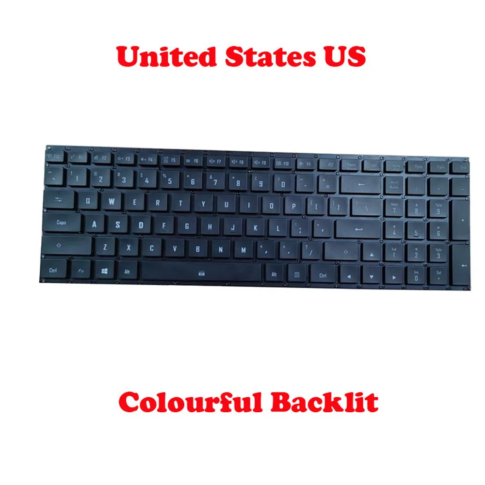 

Клавиатура с RGB-подсветкой для ноутбука Gigabyte V 184945 AS1 США 27703-US5XA-S10S V 184945 AS5 UI 27703-UI5XA-S14S Английский США Черный