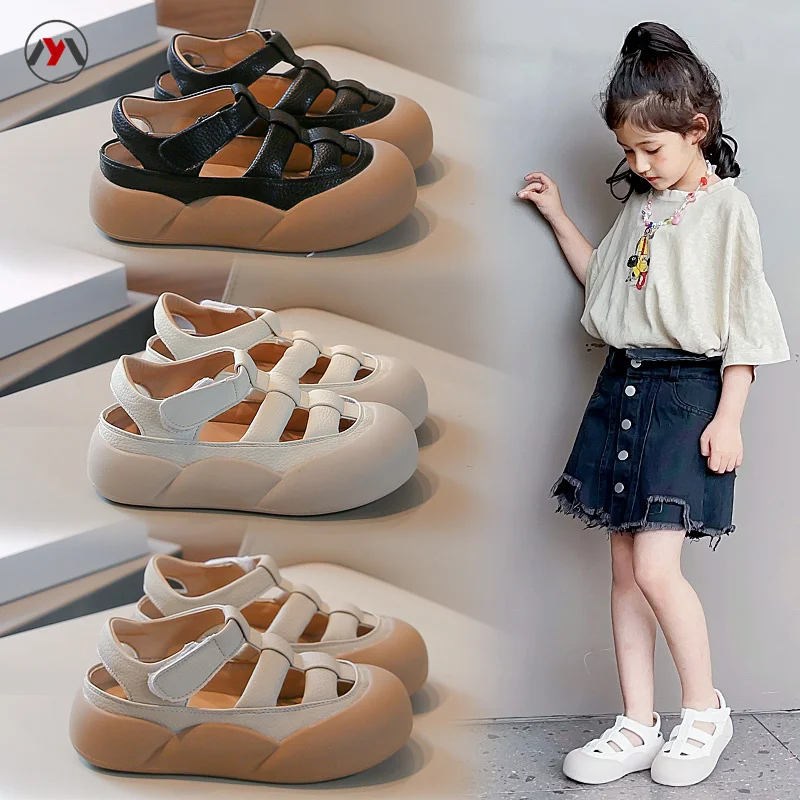 Summer boys and girls sandals children's shoes crash resistant sandals outdoor soft soled children's beach shoes comfortable